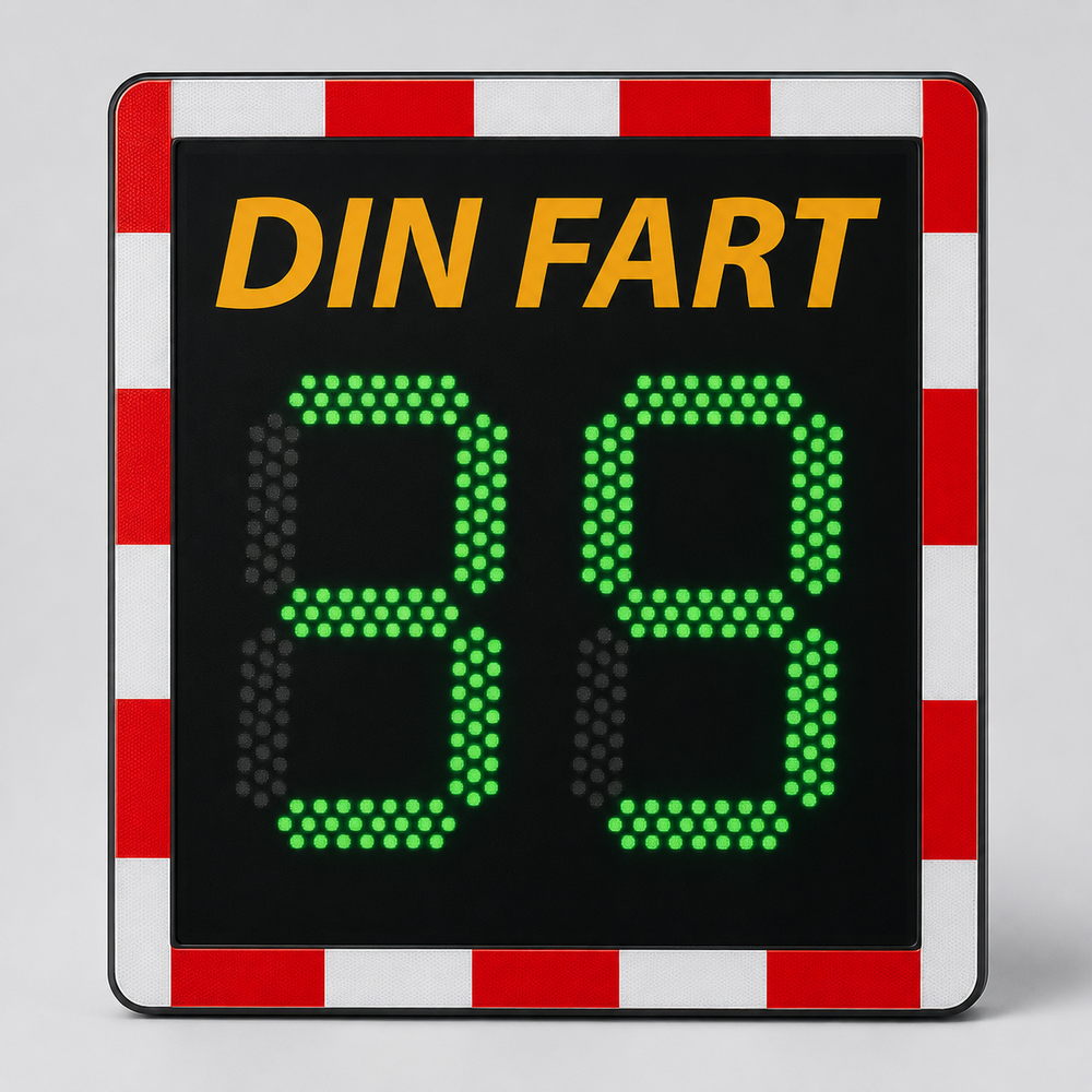 Din fart-skylt Viasis Lite med trafikräkning  - VIA LITE