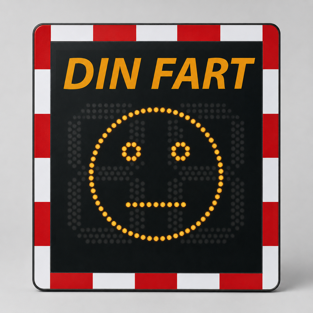 Din fart-skylt Viasis Lite med trafikräkning  - VIA LITE