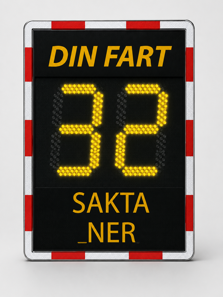 Din fart-skylt Viasis PLUS med textdisplay  - VIASIS PLUS