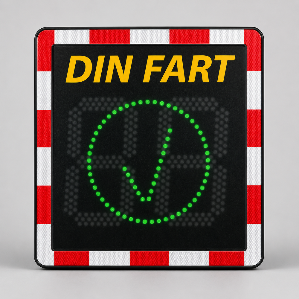 Din fart-skylt Viasis Lite med trafikräkning  - VIA LITE