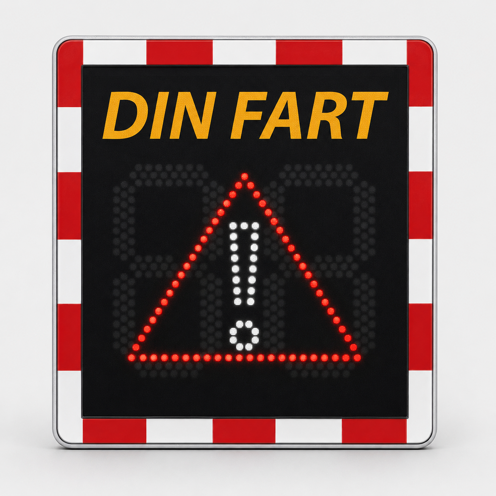 Din fart-skylt Viasis Lite med trafikräkning  - VIA LITE