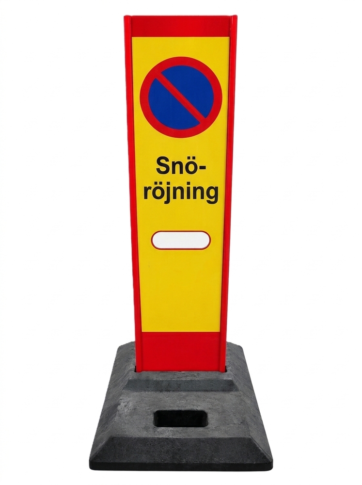 Skylt - C35-symbol + Snöröjning inkl. fot - H11148-3-K
