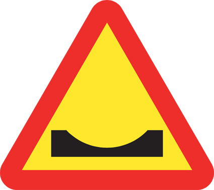 A9-2 Varning för farthinder, grop - A9-2