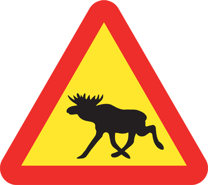 A19-1 Varning för Älg - A19-1