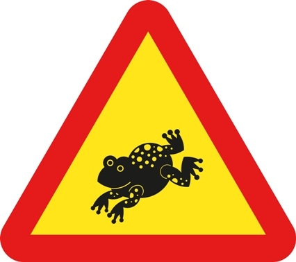 A19-8 Varning för Groda - A19-8
