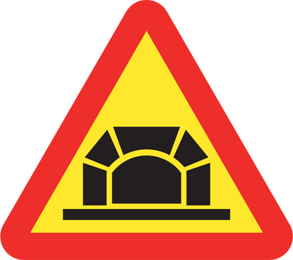 A26 Varning för tunnel  - A26