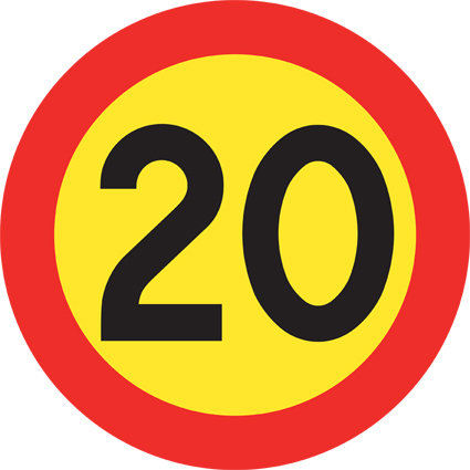 C31-2 Hastighetsbegränsning 20 km/h - C31-2