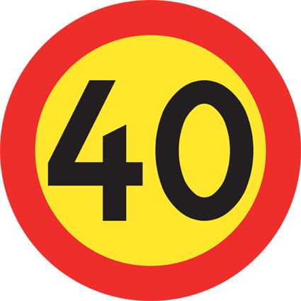 C31-4 Hastighetsbegränsning 40 km/h - C31-4