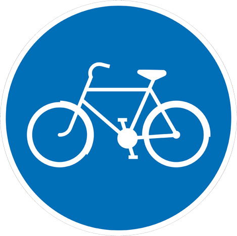 D4 Påbjuden cykelbana - D4