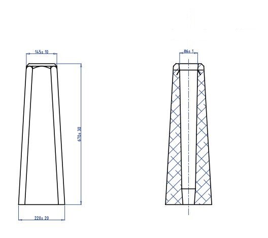 Fundament 60-700 typ M - L02930-1