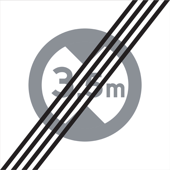E21-8 Slut på område Begränsad fordonshöjd - E21-8