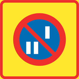 E20-14-1 Områdesmärke Datumparkering - E20-14-1