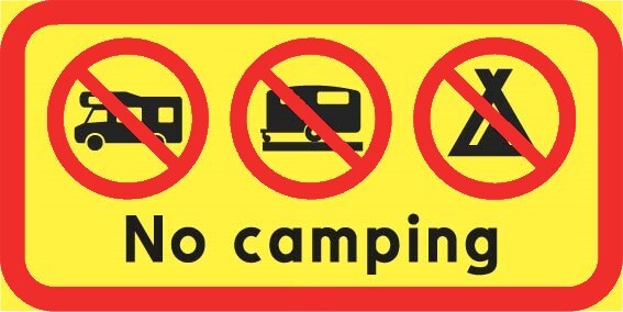 No camping - T74-2