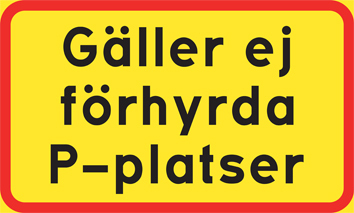 Gäller ej förhyrda P-platser - TC-56