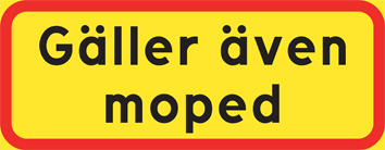 Gäller även moped - TC-64