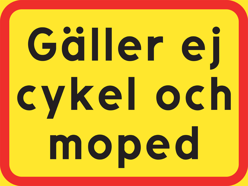 Gäller ej cykel och moped - TC-59