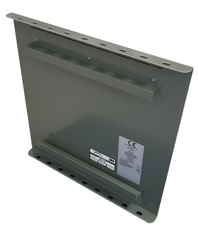 T12-9 Riktning Rakt fram+Vänster 90° Röd/gul  - TA12-9