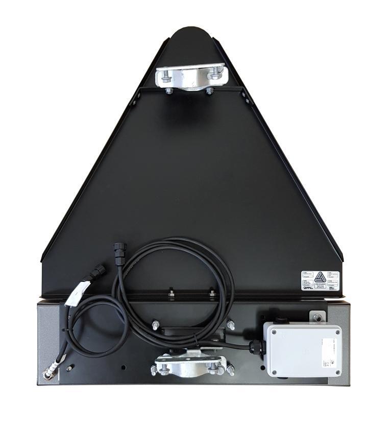 A varningsmärke till Ledbox Bredd 600 mm  - H11954