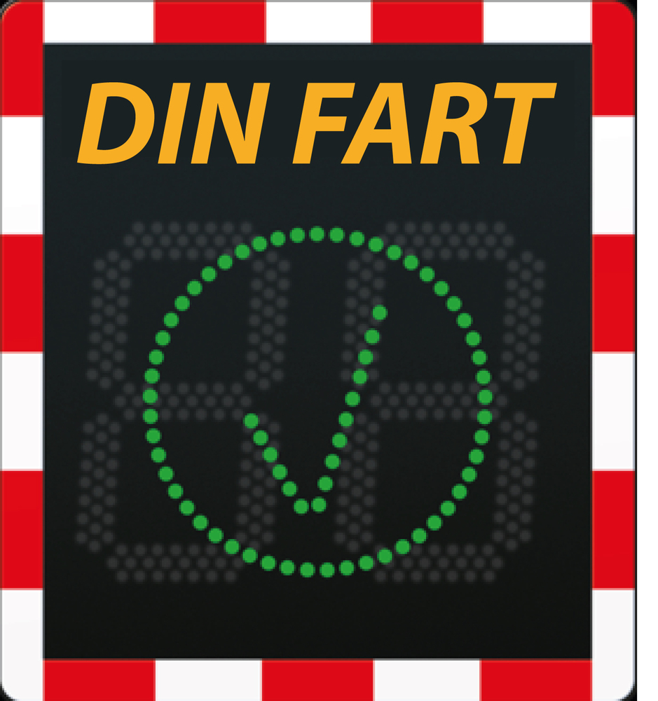 Din fart-skylt Viasis Lite med trafikräkning  - VIA LITE