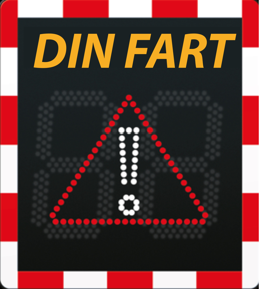 Din fart-skylt Viasis Lite med trafikräkning  - VIA LITE