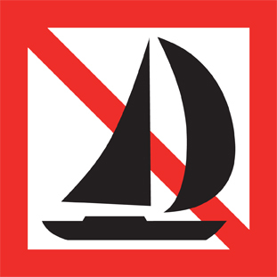 Sjövägmärke Förbud - S200-213