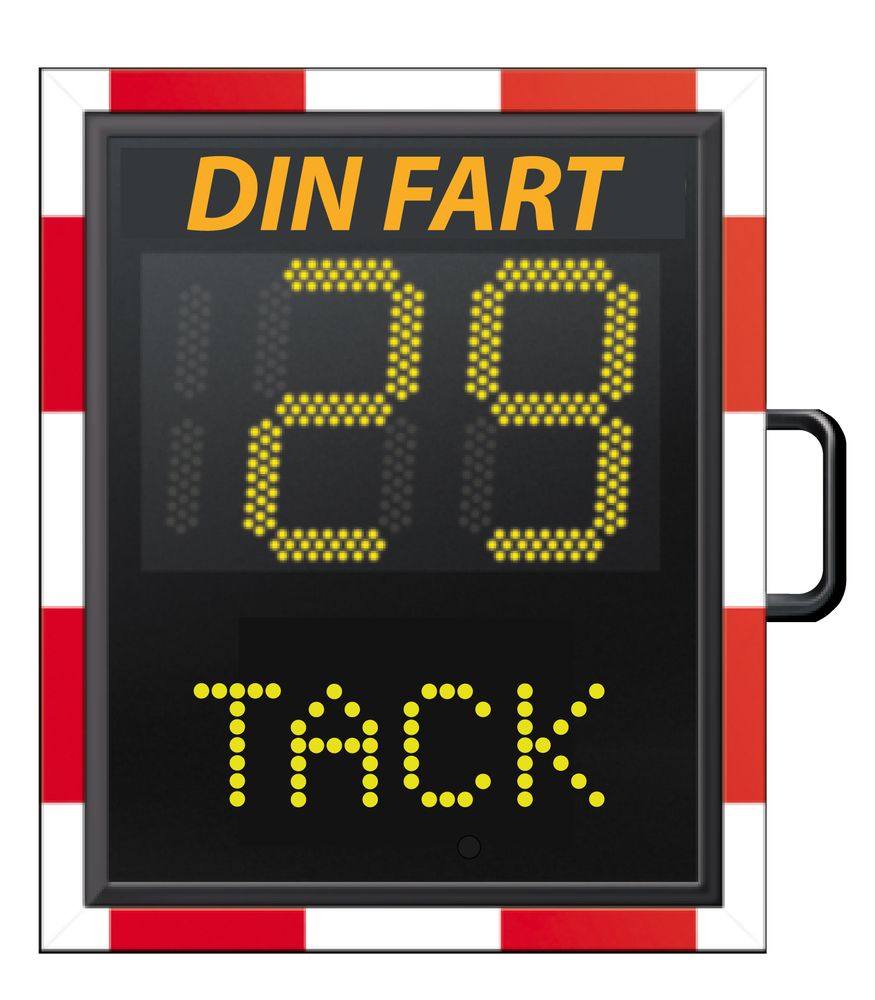Din fart-skylt Viasis PLUS med textdisplay  - VIASIS PLUS