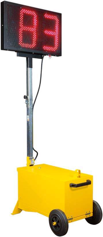 Digital hastighetsdisplay Smile med vagn  - L22278