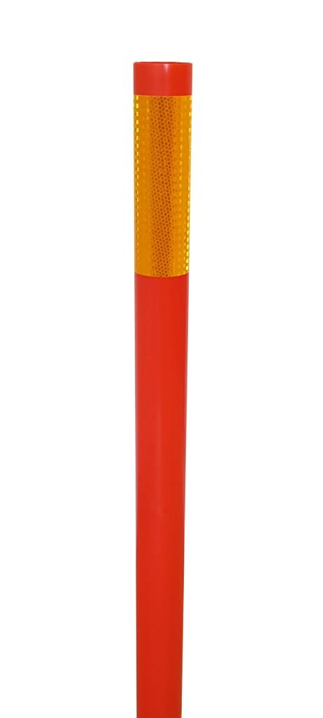 Reflexrör orange med gul reflex