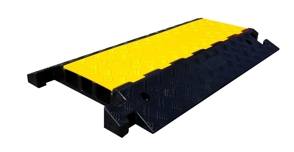  Kabelbrygga  880x600x75mm  svart/gul 