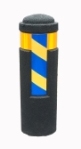 Pollare, svart, Ø 250 mm gul/blå