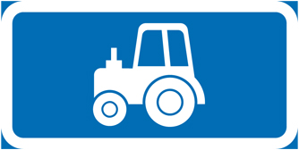 Parkeringsskylt Traktor