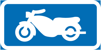 Parkeringsskylt Motorcykel