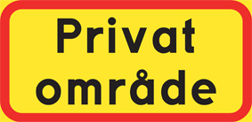 Privat område