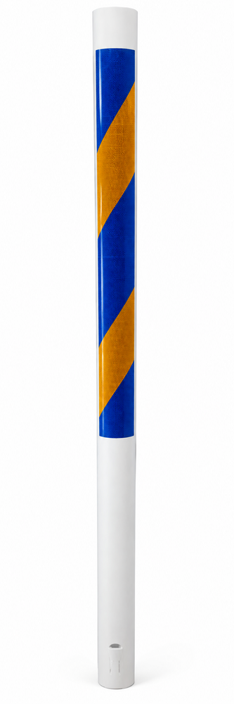 Räckesvakt 100 mm Blå/gul höger - L01259