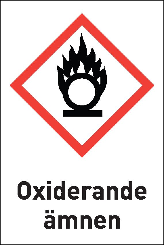 Varningsskylt Oxiderande ämnen - 104400