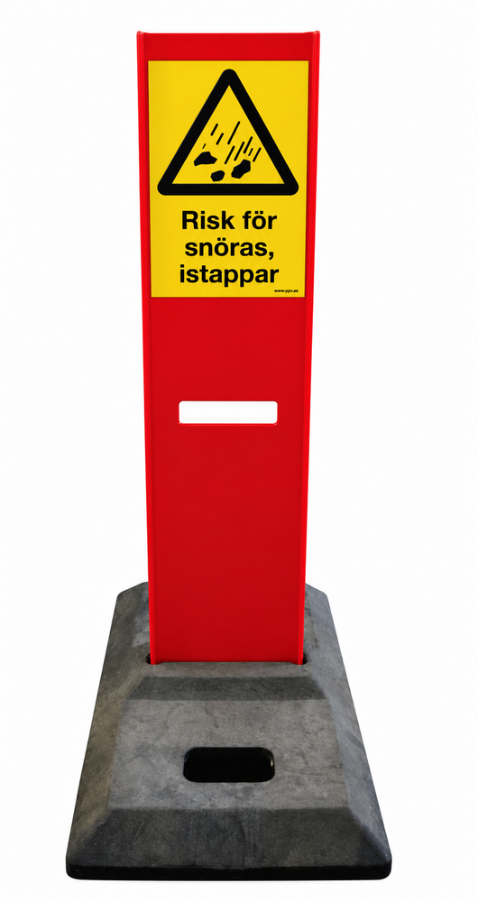 Skylt - Risk för snöras och istappar (Vak-Upp) - H11148-1