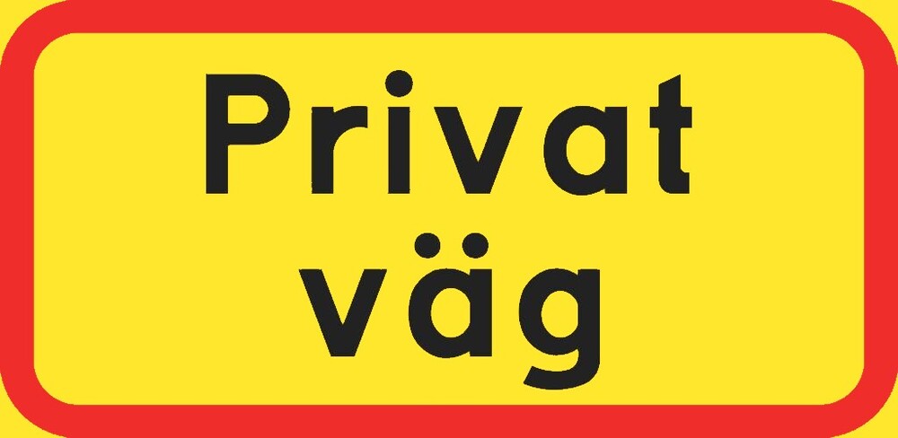 Skylt - Privat väg - TC-T73-400X200