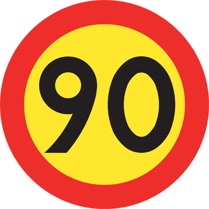 C31-9 Hastighetsbegränsning 90 km/h - C31-9