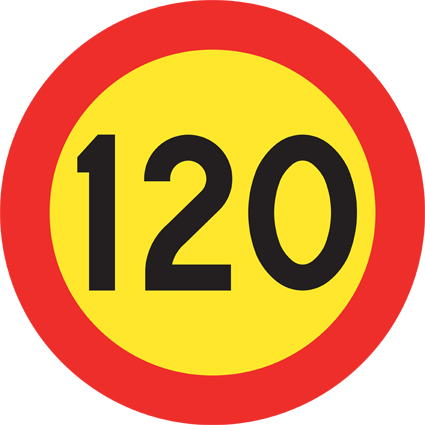 C31-12 Hastighetsbegränsning 120 km/h - C31-12