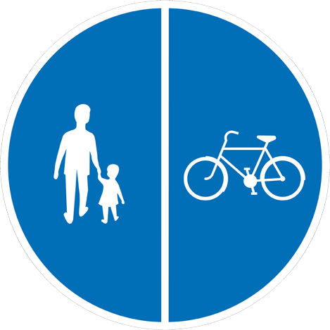 D7-1 Påbjudna gång- och cykelbanor - D7