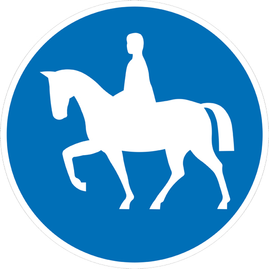 D8 Påbjuden ridväg - D8