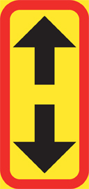 T11-7 Utsträckning dubbelpil - T11-7