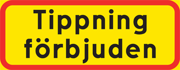 Tippning förbjuden - TC-68