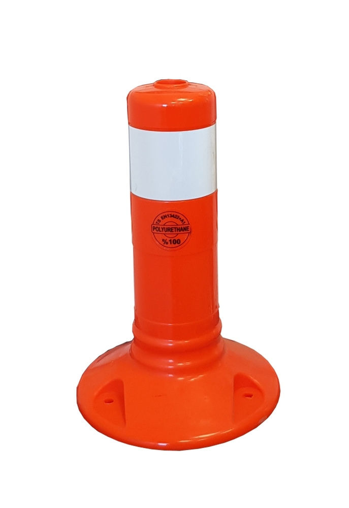 Trafikpollare röd Ø 80 mm H=300mm - L201290-2