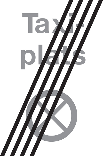 C41-2 Taxiplats - Slut på ändamålsplats - C41-2