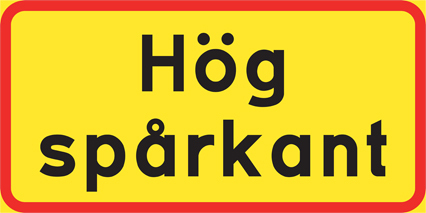 Hög spårkant - T50-9