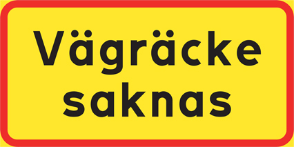 Vägräcke saknas - T50-12
