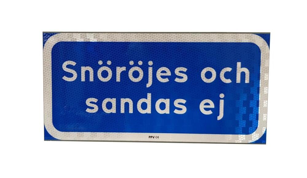 Skylt - Snöröjes och sandas ej - 11169-WEB