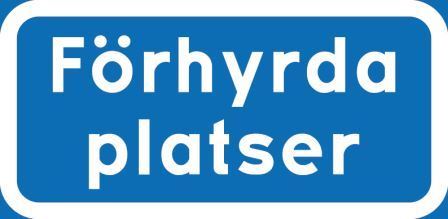 Parkeringsskylt T66 Förhyrda platser N KVL RA1 - T66-L-KVL